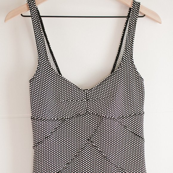 Free People White Black Polka Dot Dress Small - Picture 3 of 9